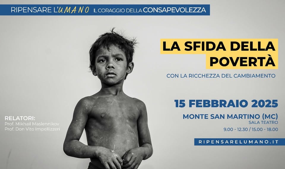 UnivPace's tweet photo. "La sfida della povertà", 6° incontro a Monte San Martino del Convegno diffuso "Ripensare l'Umano. Il coraggio della  consapevolezza". Con 𝐌𝐢𝐤𝐡𝐚𝐢𝐥 𝐌𝐚𝐬𝐥𝐞𝐧𝐧𝐢𝐤𝐨𝐯 e don 𝐕𝐢𝐭𝐨 𝐈𝐦𝐩𝐞𝐥𝐥𝐢𝐳𝐳𝐞𝐫𝐢.
https://t.co/YPFdEGtwuC https://t.co/pde1W2TTRL
