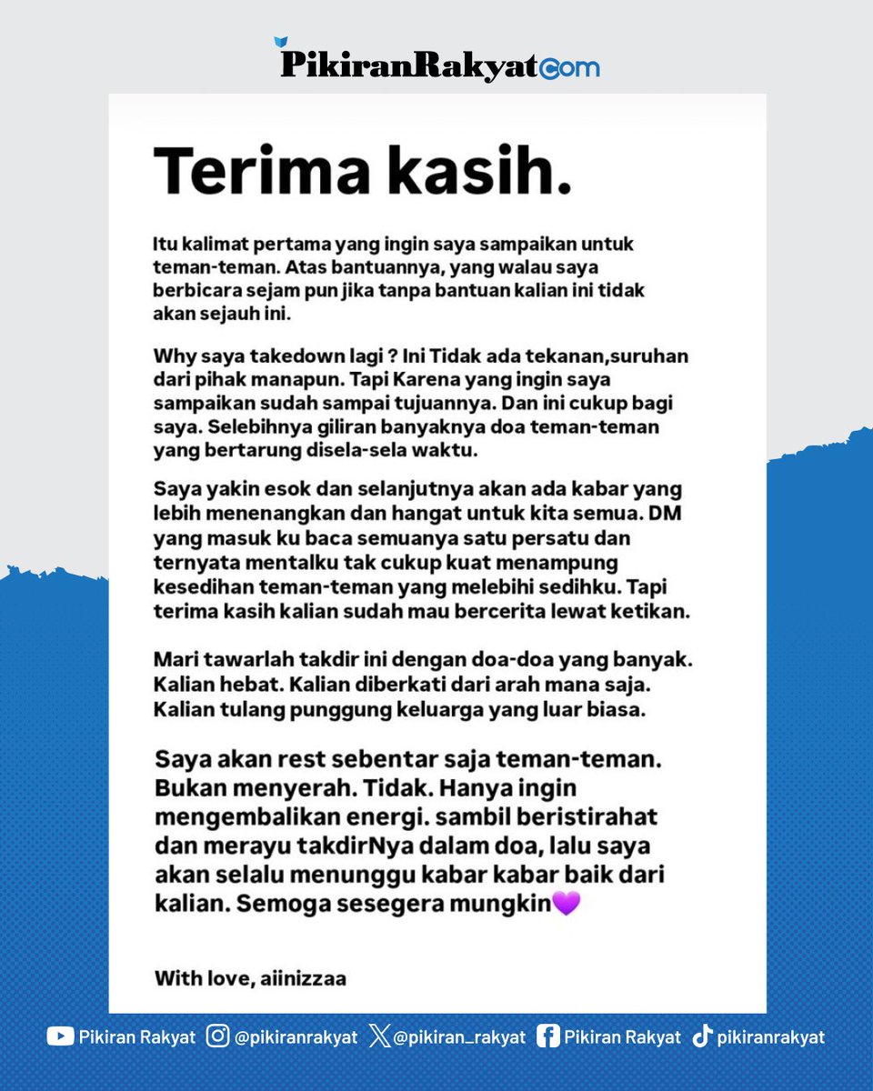 Seorang penyiar RRI Ternate curhat melalui media sosial pribadinya terkait dampak efisiensi anggaran yang dilakukan oleh pemerintah.

Akibatnya, banyak pegawai honorer maupun pegawai kontrak yang bekerja di instasi pemerintah dirumahkan untuk efisiensi anggaran, salah satunya