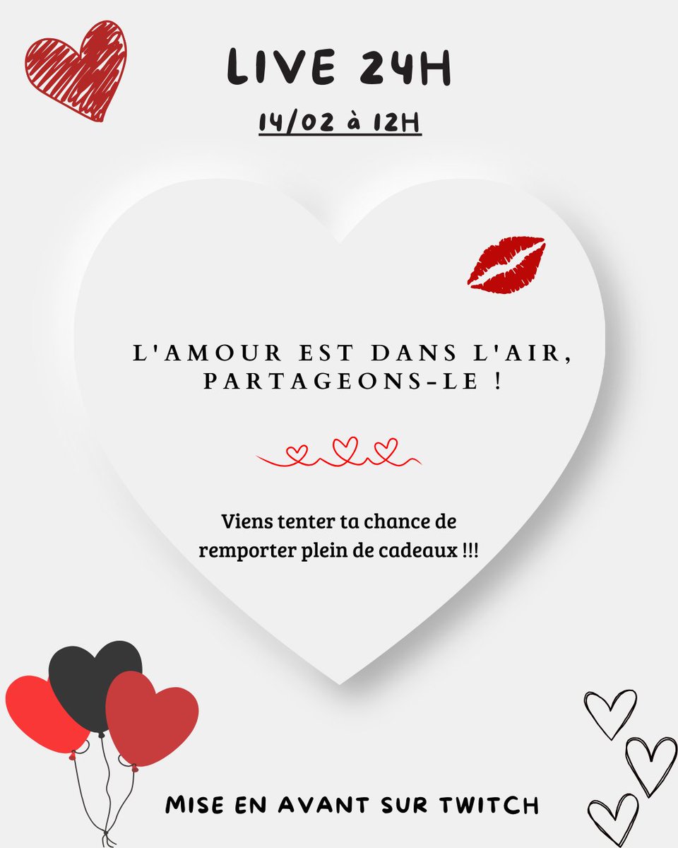 Trop hâte d'être vendrediiiiiiii ❤️ Début du stream 12h !!! Mise en avant TWITCH toute l'aprem 🔥😅