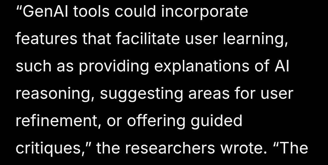 fatswresearch's tweet photo. I am thoroughly unconvinced that asking AI to tell us where there might be problems in the AI-generated product is going to help develop critical thinking skills. https://t.co/vHTMuamqI5