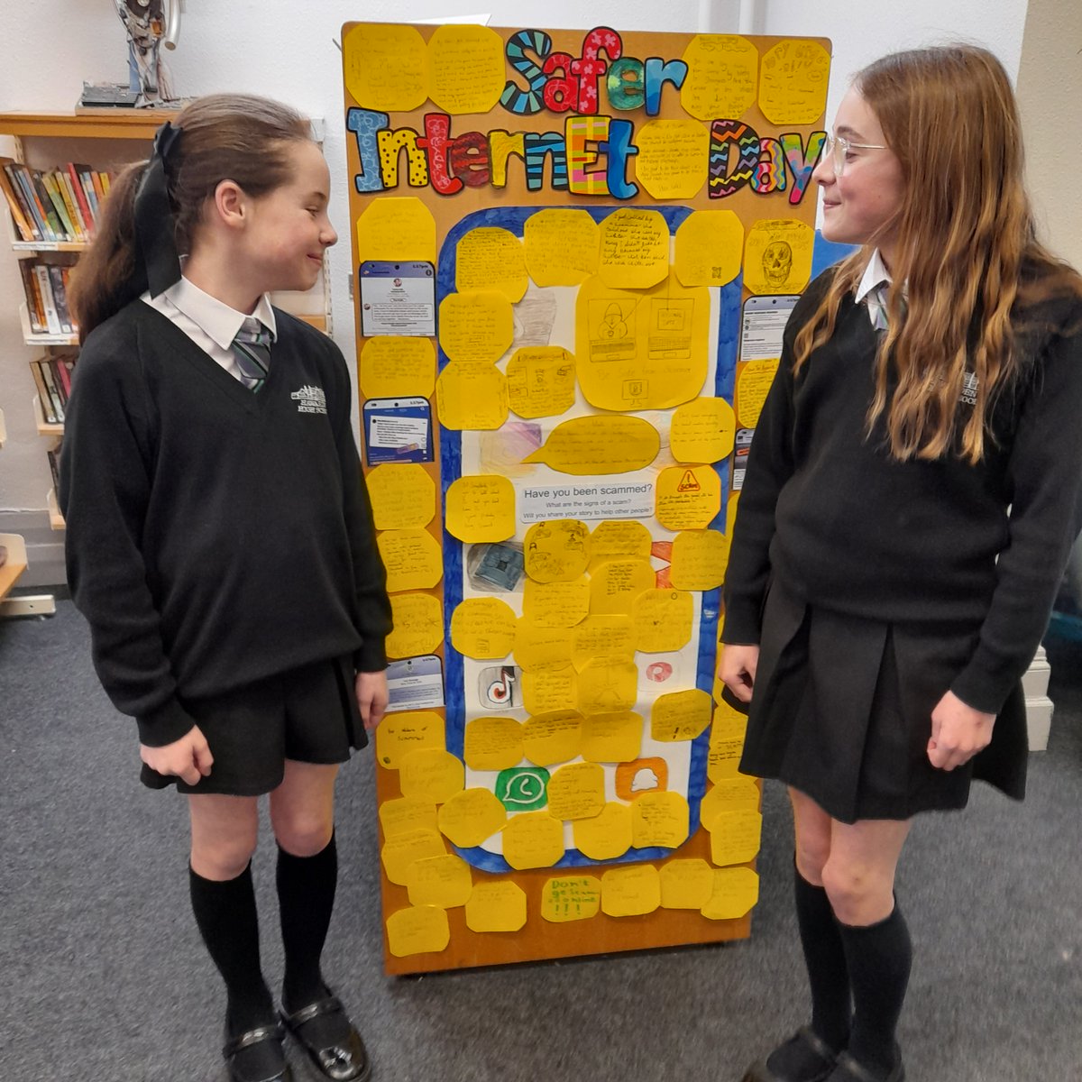 Many thanks to all the fantastic students (both on and off camera!) who have volunteered their free time to prepare for #SaferInternetDay