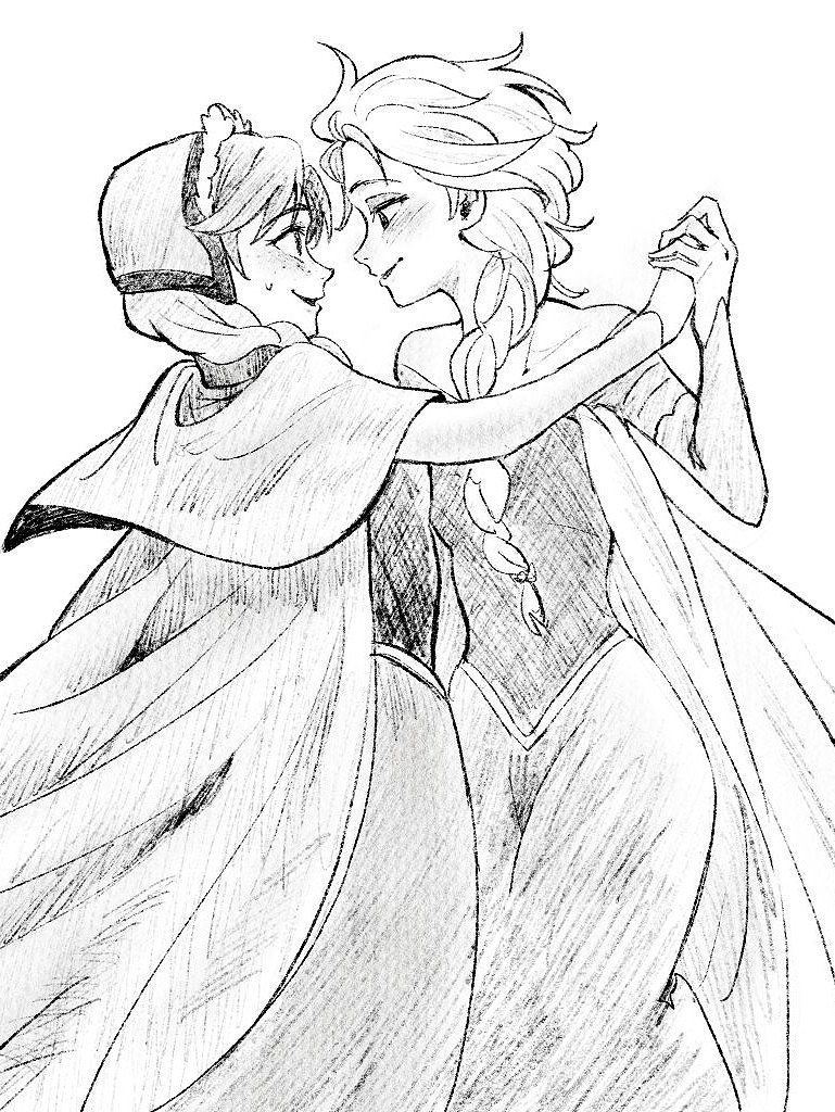 #Frozen
#アナと雪の女王  #Elsanna