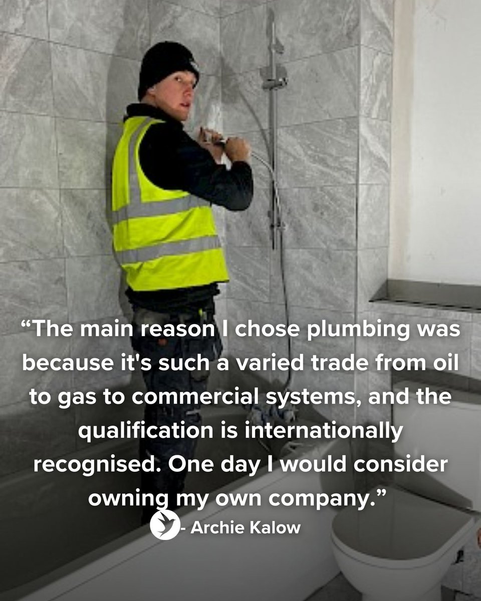 Archie Kahlow, a Level 3 Plumbing apprentice at East Sussex College, is making significant strides in his career with the support of his employer, Knight &amp; Davey Plumbing. Read more here: escg.ac.uk/blog/plumbing-… #NationalApprenticeshipWeek #WhyStudyAnywhereElse #ESCG