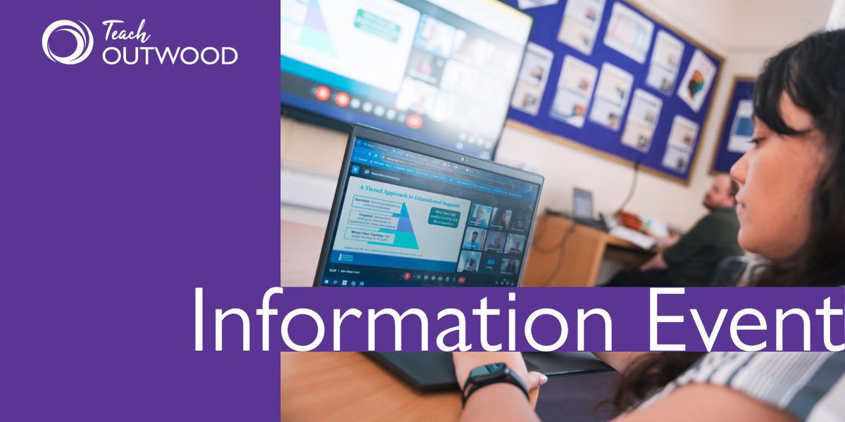 Teach Outwood (@teach_outwood) on Twitter photo ๐๐โโ๏ธ๐โโ๏ธ
Join our information event to explore how to become a brilliant teacher with <a href="/OGATrust/">Outwood Family</a> & <a href="/NatInstTeaching/">National Institute of Teaching</a>!๐
๐๏ธ 14 Feb
โฐ 3.30pm - 4pm
๐ป Online
๐ฑ๏ธ tinyurl.com/mrx72pku ๐๐โโ๏ธ๐โโ๏ธ
Join our information event to explore how to become a brilliant teacher with <a href="/OGATrust/">Outwood Family</a> & <a href="/NatInstTeaching/">National Institute of Teaching</a>!๐
๐๏ธ 14 Feb
โฐ 3.30pm - 4pm
๐ป Online
๐ฑ๏ธ tinyurl.com/mrx72pku