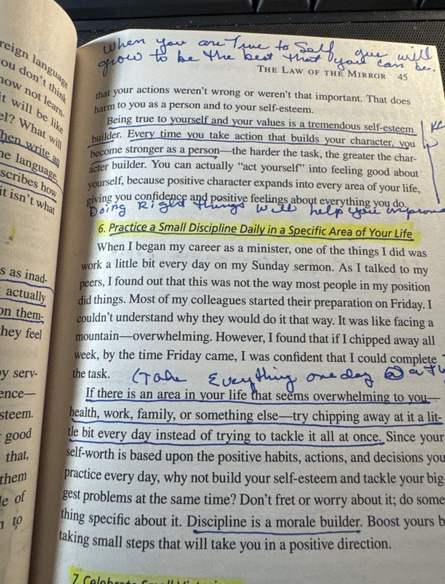 Being true to yourself and your values is a tremendous self-esteem builder.🤏🏽