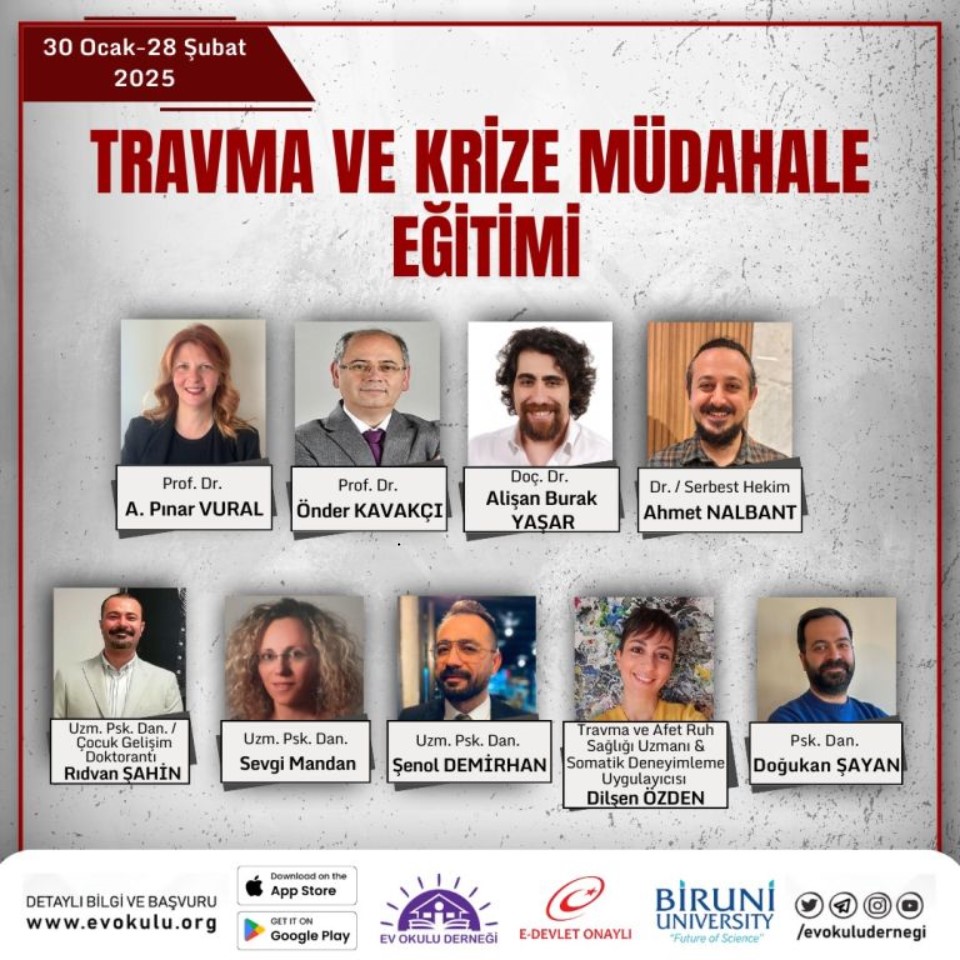 EVOKULU DERNEĞİNDEN!
1- Travma ve Krize Müdahale Eğitimi 
2- Vaka Odaklı İleri Düzey Aile Danışmanlığı Eğitimi 
Ev Okulu App mobil uygulamasında eğitim ücreti alınmadan meslektaşlarımıza sunulmaktadır. 
Bilgi için:  <a href="/evokuludernegi/">Ev Okulu Derneği</a> <a href="/mehmethilmieren/">Mehmet Hilmi EREN</a> 

instagram.com/p/DF7nVYAqXd3/…