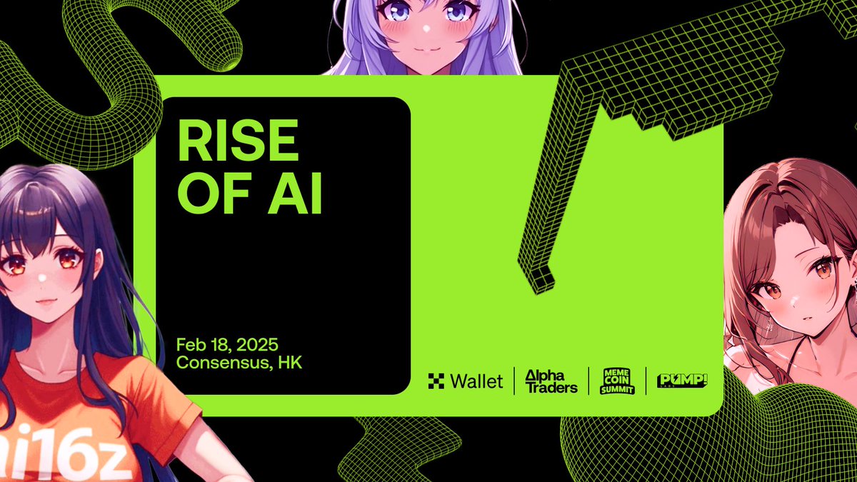 wallet's tweet image. Witness the #RiseofAI in 🇭🇰 with our Alpha Traders, @memecoinsummit, and @PUMPvcLABS 🦾

Experience an evening of fun, networking, and sharing of alpha as we engage the sharpest minds in AI 🤖