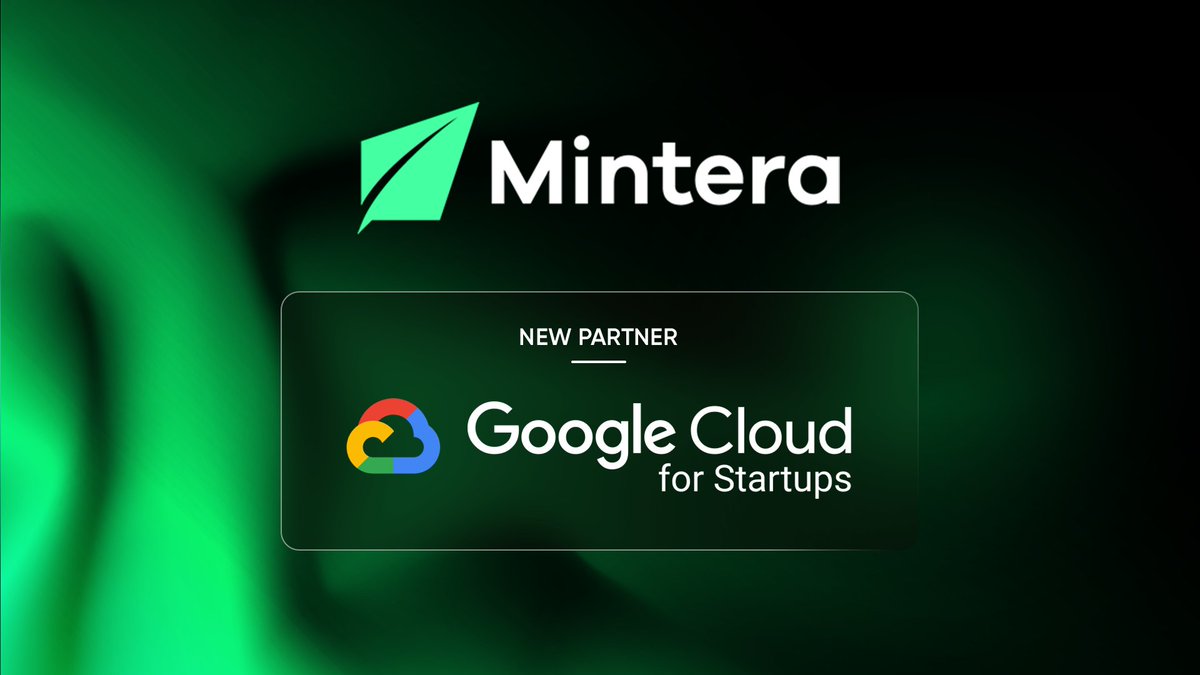 Mintera πΏ (@mintera_co) on Twitter photo Stoked to unveil that Mintera successfully joined the <a href="/GoogleStartups/">Google for Startups</a> Cloud Program! π₯
This partnership is a game-changer for us, speeding up our growth and taking things to the next level πͺ
Weβre on a mission to bring RWA yield to the mainstream, one farm and one Stoked to unveil that Mintera successfully joined the <a href="/GoogleStartups/">Google for Startups</a> Cloud Program! π₯
This partnership is a game-changer for us, speeding up our growth and taking things to the next level πͺ
Weβre on a mission to bring RWA yield to the mainstream, one farm and one