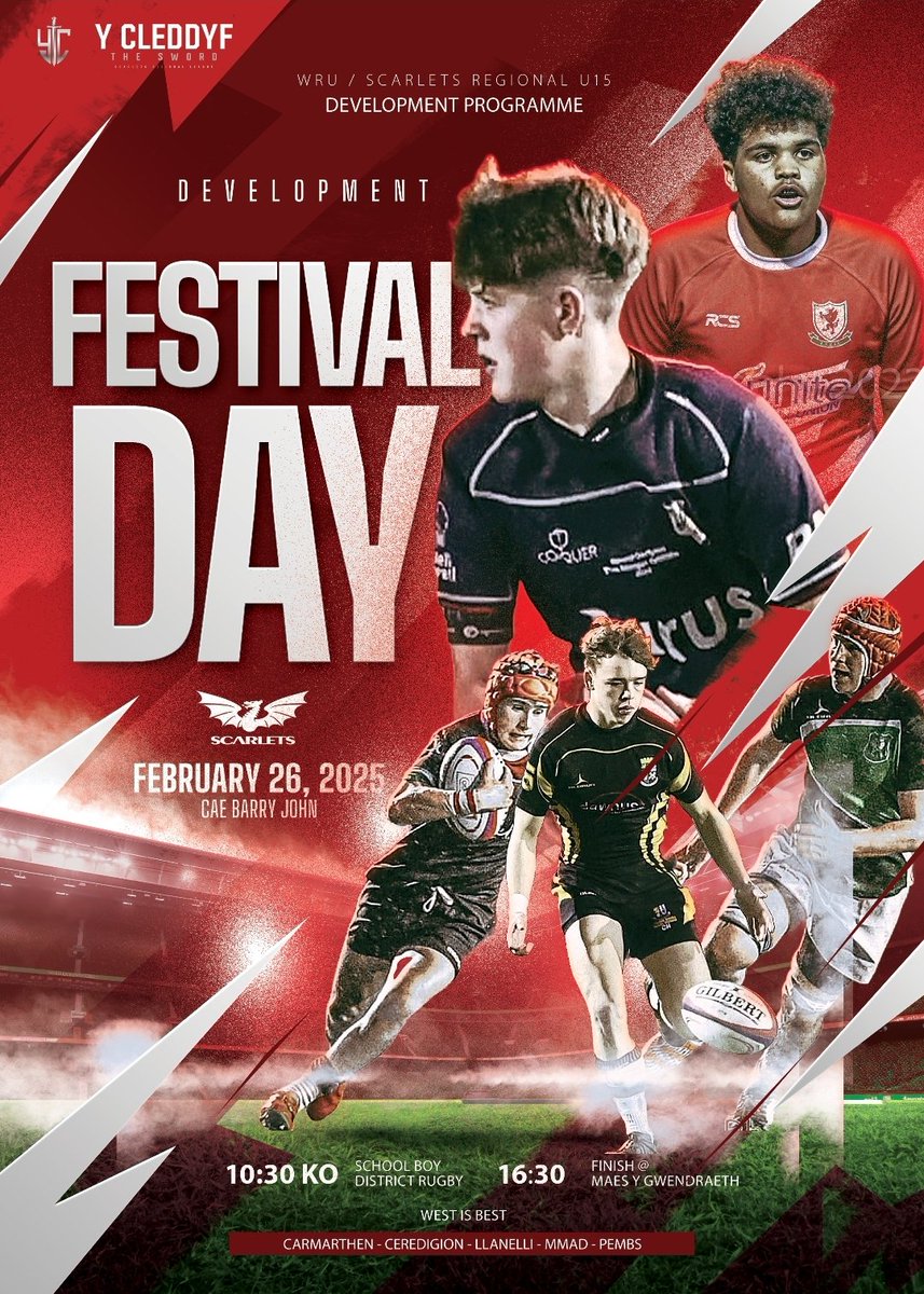 WRU/SCARLETS - UN CYMUNED (@wru_scarlets) on Twitter photo Dewch i weld y genhedlaeth nesaf! Come & see the next generation of players. 1st kick off at 10:30am. #EPP <a href="/WRU_Community/">WRU Community - Wrth galon y genedl</a> <a href="/PembsSchools/">Pembrokeshire Schools Rugby</a> <a href="/CeredigionRugby/">CeredigionRugby</a> <a href="/LDSRU15/">Llanelli Schools Rugby</a> <a href="/MMADACADEMY/">MMAD Rugby Academy</a> <a href="/gavindacey/">Gavin Dacey</a> <a href="/chris_ower/">Chris Ower</a> <a href="/geraintrugby/">Geraint John</a> <a href="/ScarletsAcademy/">Scarlets Academy</a> Dewch i weld y genhedlaeth nesaf! Come & see the next generation of players. 1st kick off at 10:30am. #EPP <a href="/WRU_Community/">WRU Community - Wrth galon y genedl</a> <a href="/PembsSchools/">Pembrokeshire Schools Rugby</a> <a href="/CeredigionRugby/">CeredigionRugby</a> <a href="/LDSRU15/">Llanelli Schools Rugby</a> <a href="/MMADACADEMY/">MMAD Rugby Academy</a> <a href="/gavindacey/">Gavin Dacey</a> <a href="/chris_ower/">Chris Ower</a> <a href="/geraintrugby/">Geraint John</a> <a href="/ScarletsAcademy/">Scarlets Academy</a>