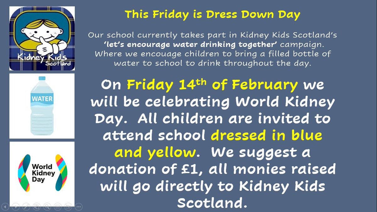 Dress Down Day this Friday for Kidney Kids Scotland 🙂 <a href="/LawmuirPS/">Lawmuir PS</a>