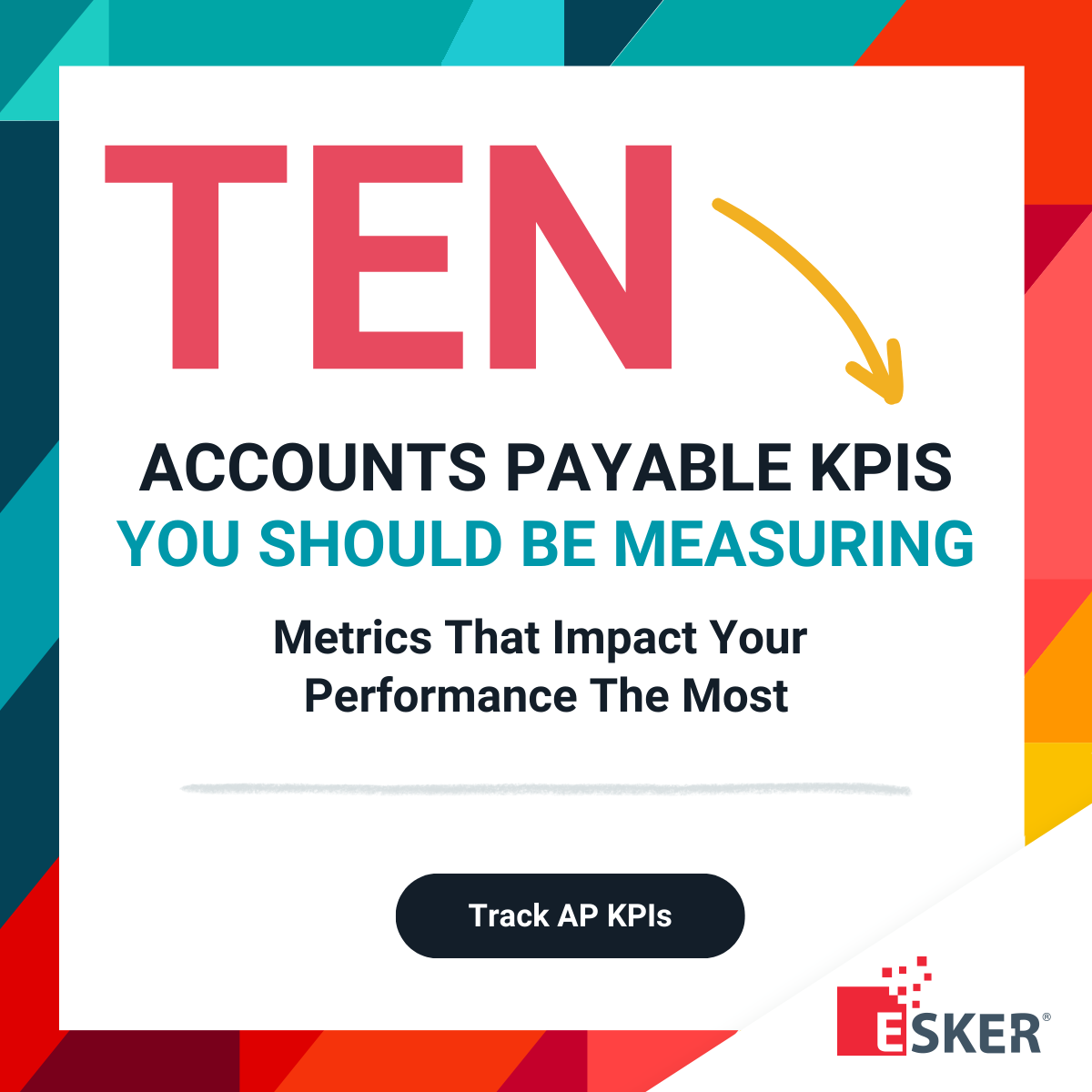 10 #AP KPIs you should be measuring!

content.esker.co.uk/UK-10-Accounts…

#AccountsPayable #eBook #KPIs #DigitalTransformation