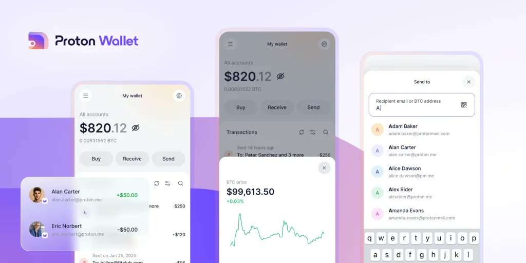 Decripto_org's tweet image. Proton lancia il suo wallet Bitcoin self custodial. Il CEO Andy Yen: “L’invio di BTC semplice come un’e-mail”          
decripto.org/it/proton-lanc…           

#DECRIPTO...