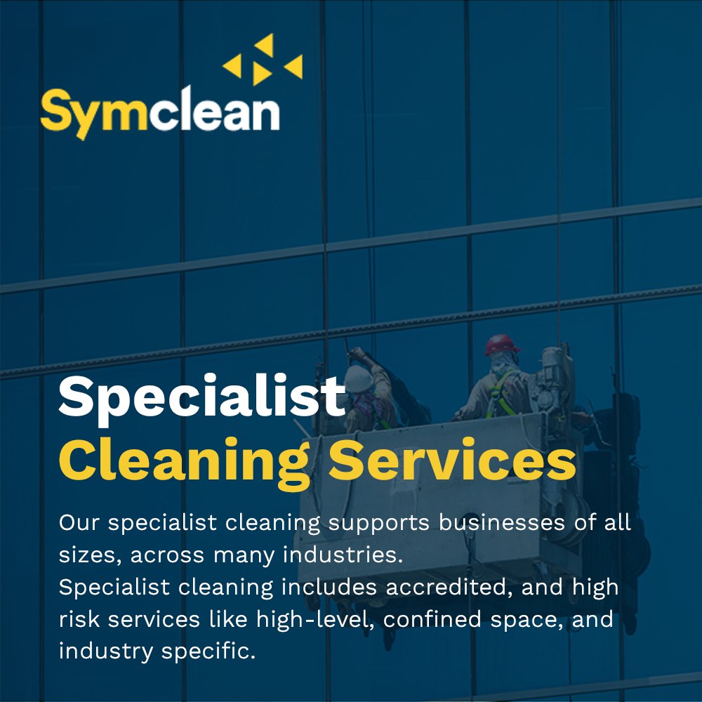 SymClean delivers expert cleaning with industry-specific skills and techniques, ensuring your facilities meet the highest standards.

From complex machinery to high-level areas, SymClean has it covered. 

Find out more here - symclean.co.uk/specialist-cle…