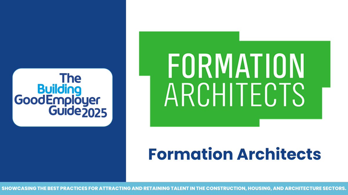 Building News (@buildingnews) on Twitter photo We’re launching our Good Employer Guide 2025! Today we are revealing firms D-L.
Congratulations to <a href="/Formation_Arch/">Formation Architects</a>! 🎉
The full list drops at Good Employer Guide Live on 6 March at the Royal Institution. Secure your ticket here: bit.ly/3WEWtuc #GEGLIVE25 We’re launching our Good Employer Guide 2025! Today we are revealing firms D-L.
Congratulations to <a href="/Formation_Arch/">Formation Architects</a>! 🎉
The full list drops at Good Employer Guide Live on 6 March at the Royal Institution. Secure your ticket here: bit.ly/3WEWtuc #GEGLIVE25