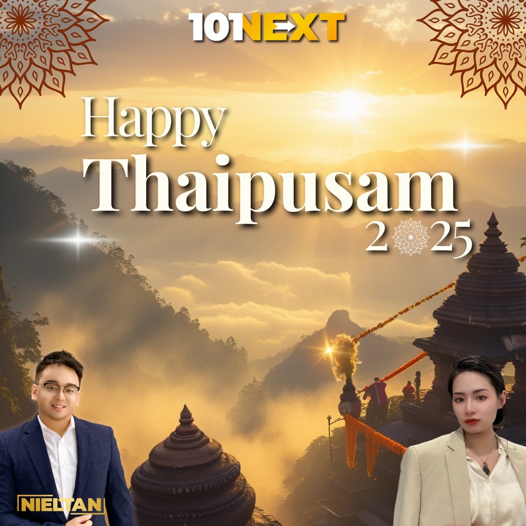 🪔 Wishing a blessed Thaipusam to all our amazing friends celebrating today! 

As we witness the beautiful display of devotion and spiritual dedication, let's take a moment to appreciate the rich cultural heritage that makes our community so vibrant and diverse🎶🎉 🙌