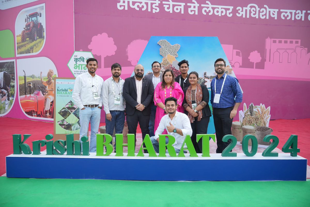 ShaarajTech's tweet photo. Krishi Bharat 2024 – A Proud Association!
CII AgroTech India - Krishi Bharat, organized by the Confederation of Indian Industry (CII), was a landmark event showcasing innovations and discussions shaping the future of Indian agriculture. 

#CII #KrishiBharat2024 https://t.co/meAMTPzIfm