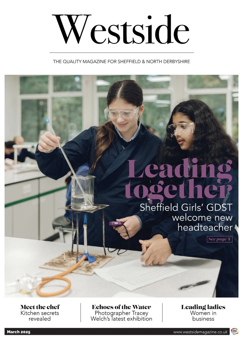March 2025 issue of Westside Magazine out NOW 🎉
Leading together... Sheffield Girls' GDST welcome new headteacher, meet the chef, echoes of the water and leading ladies
Plus our usual articles on fashion, beauty, home &amp; garden, motoring and more
Read now
rmcmedia.co.uk/magazines/west…
