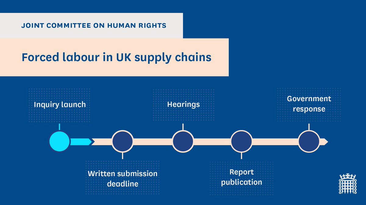 The deadline to submit evidence to our inquiry is on 14 February.

Our inquiry is examining whether goods linked to forced labour are being sold to British consumers, and if so - how this can be prevented?

Find out more and submit evidence on our website.