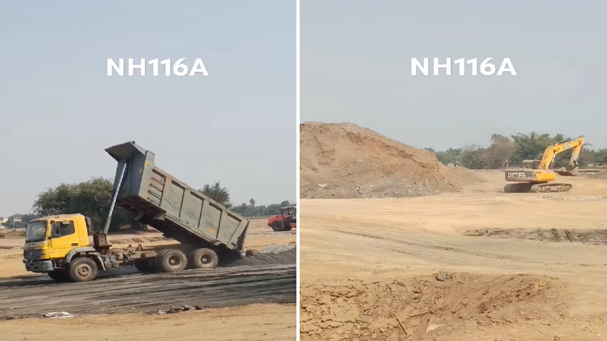Roadways Sector -

Work in Progress
Kharagpur - Bardhaman - Moregram EC [NH116A]
At Belgram
[First 2 are aerial pics]
📸- Soumodeep Koner
#Bardhaman #IamDurgapur #DestinationDurgapur