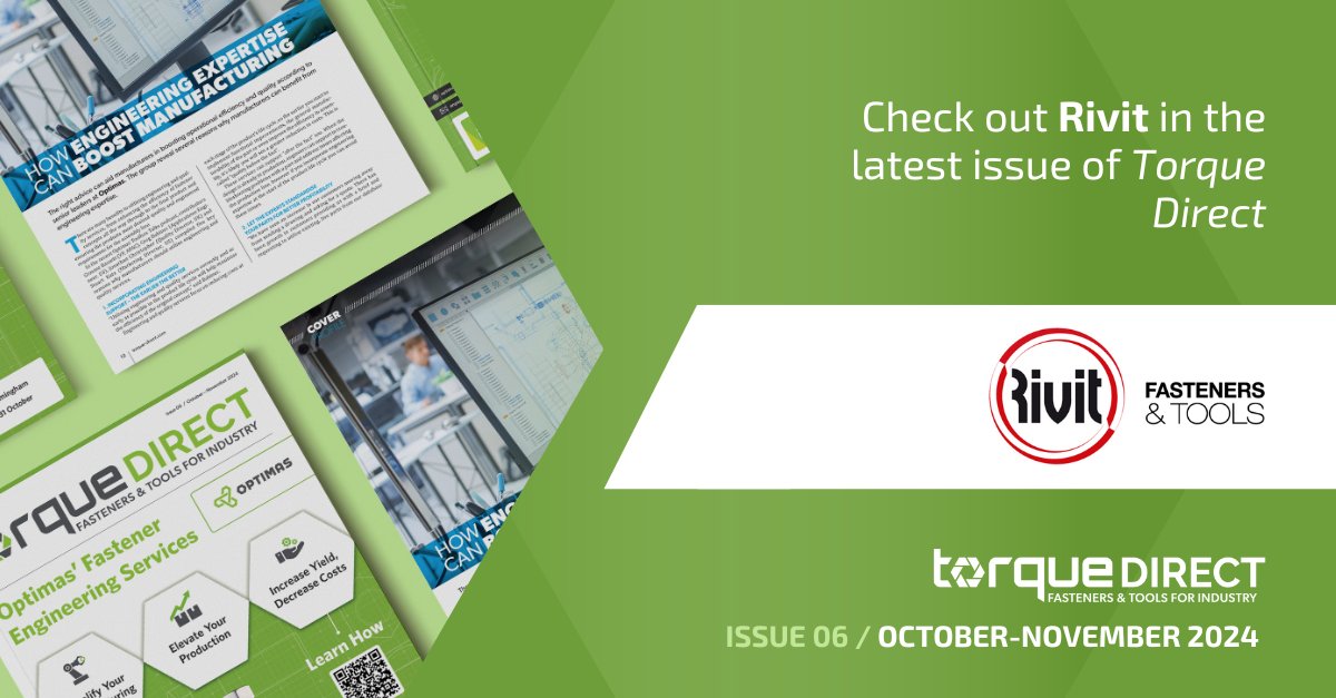 Introducing Rivit’s new hydropneumatic riveting tool for rivet nuts—featuring ergonomic design, powerful performance, and dual stroke and force adjustment for unmatched precision and ease! 

Read more in #Torque Direct's latest issue here - loom.ly/6y-8SpM

#Innovation