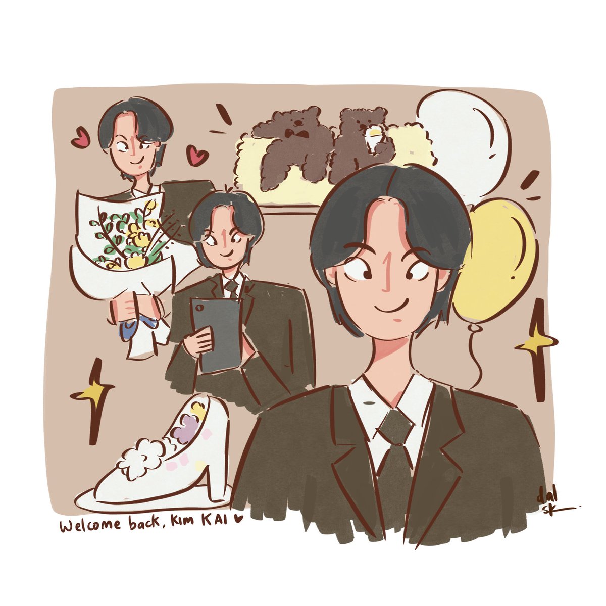 dalskoh_'s tweet photo. welcome back, kim KAI!! 🐻🎉✨ #HappilyEverAfterwithKai #kai #kimjongin #김종인 #엑소 #엑소카이 #카이 https://t.co/3RErNf2LyO