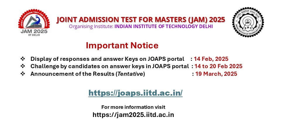 JAM 2025 (@jam2025official) on Twitter photo #JAM2025
<a href="/iitdelhi/">IIT Delhi</a> <a href="/iiscbangalore/">IISc Bangalore</a> <a href="/iitbombay/">IIT Bombay</a> <a href="/IITGuwahati/">IIT Guwahati</a> <a href="/IITKanpur/">IIT Kanpur</a> <a href="/iitkharagpur/">iit kharagpur</a> <a href="/iitmadras/">IIT Madras</a> <a href="/iitroorkee/">IIT Roorkee</a> <a href="/IBITF_IITBhilai/">IIT BHILAI INNOVATION AND TECHNOLOGY FOUNDATION</a> <a href="/IITBhubaneswar/">IIT Bhubaneswar</a> <a href="/iitgn/">IIT Gandhinagar</a> <a href="/IITHyderabad/">IIT Hyderabad</a> <a href="/IITIndore/">IIT Indore</a> <a href="/IITJammu/">IIT Jammu</a> <a href="/iitjodhpur/">Indian Institute of Technology Jodhpur</a> <a href="/iitmandi/">IIT Mandi</a> <a href="/iitpalakkad/">IIT Palakkad</a> <a href="/IITPAT/">IIT Patna</a> <a href="/iitrpr/">IIT ROPAR</a> <a href="/iit_tirupati/">IIT Tirupati</a> <a href="/IITBHU_Varanasi/">IIT (BHU), Varanasi</a> <a href="/iitdharwad/">IITDharwad</a> #JAM2025
<a href="/iitdelhi/">IIT Delhi</a> <a href="/iiscbangalore/">IISc Bangalore</a> <a href="/iitbombay/">IIT Bombay</a> <a href="/IITGuwahati/">IIT Guwahati</a> <a href="/IITKanpur/">IIT Kanpur</a> <a href="/iitkharagpur/">iit kharagpur</a> <a href="/iitmadras/">IIT Madras</a> <a href="/iitroorkee/">IIT Roorkee</a> <a href="/IBITF_IITBhilai/">IIT BHILAI INNOVATION AND TECHNOLOGY FOUNDATION</a> <a href="/IITBhubaneswar/">IIT Bhubaneswar</a> <a href="/iitgn/">IIT Gandhinagar</a> <a href="/IITHyderabad/">IIT Hyderabad</a> <a href="/IITIndore/">IIT Indore</a> <a href="/IITJammu/">IIT Jammu</a> <a href="/iitjodhpur/">Indian Institute of Technology Jodhpur</a> <a href="/iitmandi/">IIT Mandi</a> <a href="/iitpalakkad/">IIT Palakkad</a> <a href="/IITPAT/">IIT Patna</a> <a href="/iitrpr/">IIT ROPAR</a> <a href="/iit_tirupati/">IIT Tirupati</a> <a href="/IITBHU_Varanasi/">IIT (BHU), Varanasi</a> <a href="/iitdharwad/">IITDharwad</a>