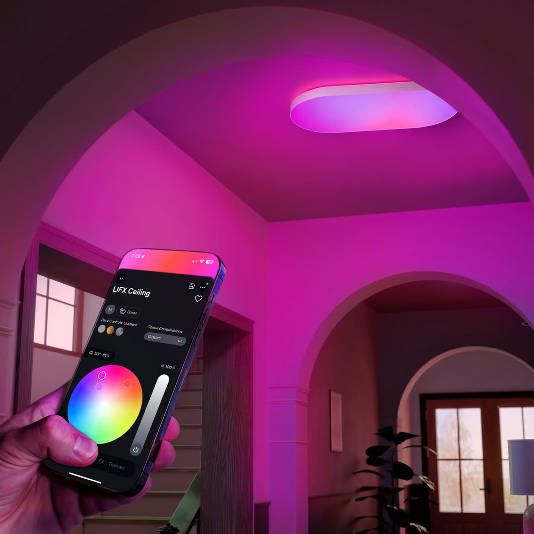 The future of smart lighting technology is here 💡
.
With the latest LIFX Supercolor Ceiling Light, you'll explore more possibilities with smart lighting. Imagine billions of color combinations you can create with your fingertips 🌈 dazzling FX to bring your space to life 🪄