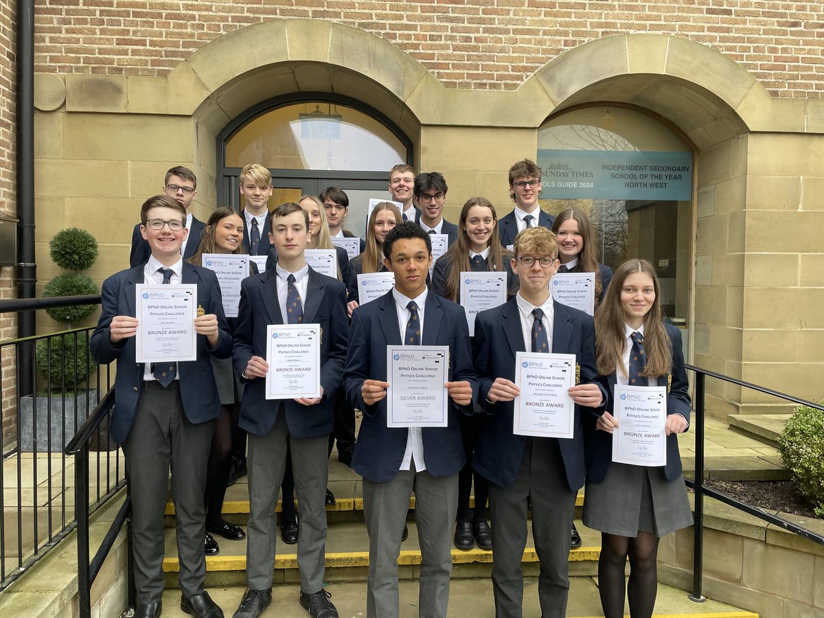 Congratulations to our Year 12 Physicists, all 28 of whom sat the recent ⁦<a href="/TheBPhO/">The BPhO</a>⁩ Senior Physics challenge and gained at least a Bronze Award