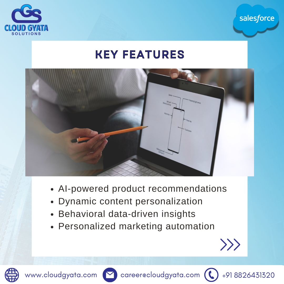 cloudgyata's tweet image. 🚀 Boost sales with AI-driven personalization in Salesforce Commerce Cloud! Engage shoppers, increase conversions & build loyalty with smart shopping experiences. #CloudGyataSolutions #EcommerceGrowth #SalesforceCommerce.