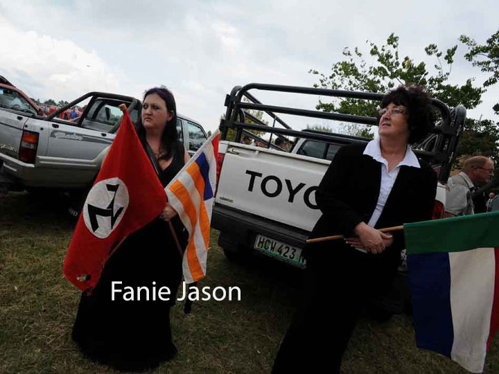 Dithuli's tweet image. These are white farmers that Trump and Musk support.