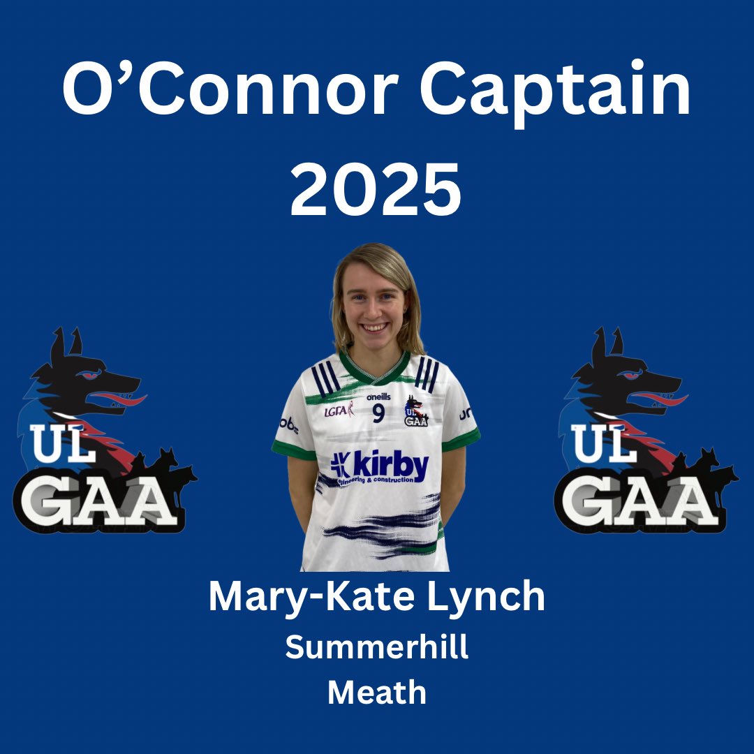 UL GAA Club (@ul_gaa) on Twitter photo Ahead of tonight’s opening round of the AIG O’Connor Cup, UL GAA Club is delighted to announce that our Senior Ladies Footballers will be captained by Mary-Kate Lynch!
Our Round 1 opponents are <a href="/TUDublinCCGAA/">TUDublin GAA Club</a> and throw-in is 7pm on Maguire’s Grass 📍
#ULGAA #BelongToThePack 🐺 Ahead of tonight’s opening round of the AIG O’Connor Cup, UL GAA Club is delighted to announce that our Senior Ladies Footballers will be captained by Mary-Kate Lynch!
Our Round 1 opponents are <a href="/TUDublinCCGAA/">TUDublin GAA Club</a> and throw-in is 7pm on Maguire’s Grass 📍
#ULGAA #BelongToThePack 🐺