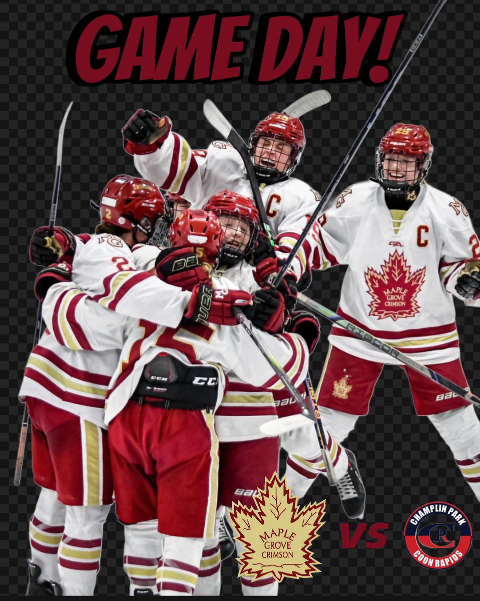 MGgirlshockey's tweet image. GAME DAY!!!
@MG_Girls_Hockey takes on CPCR in the Section 5AA Semi Finals!

🗓️ 2-11-25
⌚️ 7:00 PM
📍 Roseville Arena
💻@mnhockeytv 
📺 @CCXSports 
( tape delayed)

#WeAreCrimson #GameTime #StepTwo @MGActivities