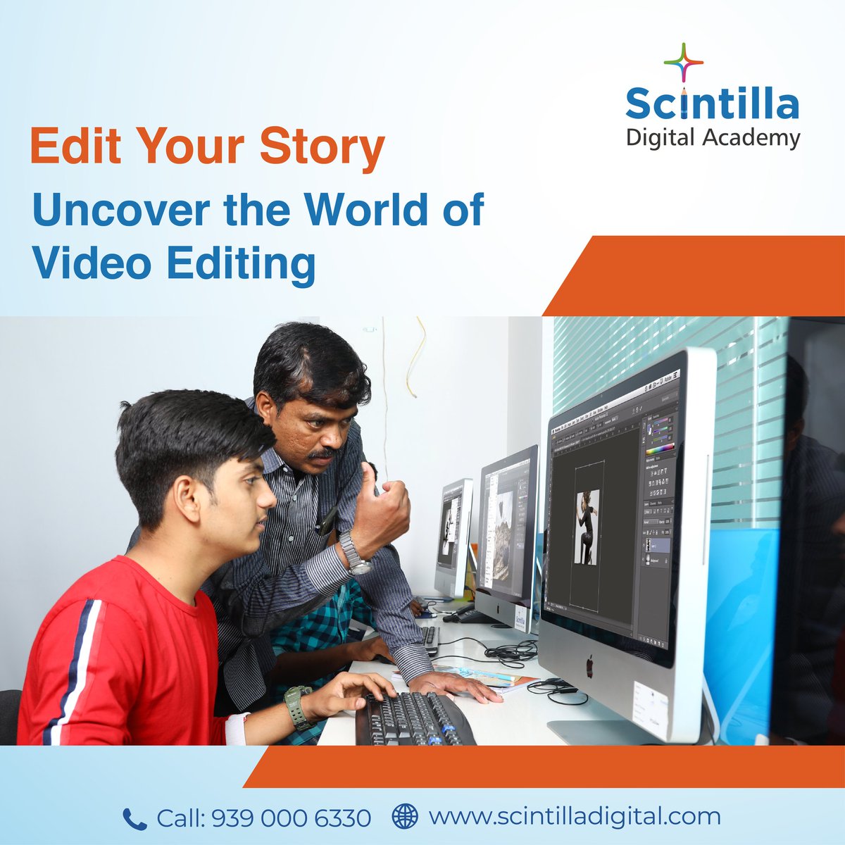 ScintillaAcadem's tweet image. Aiming for a career in film, YouTube or creative industries? Our expert-led courses will help you master the art of video editing, from basics to pro-level skills!

#VideoEditingMastery #CreateWithConfidence #videoediting #FilmmakingJourney #YouTubeSuccess #contentcreator