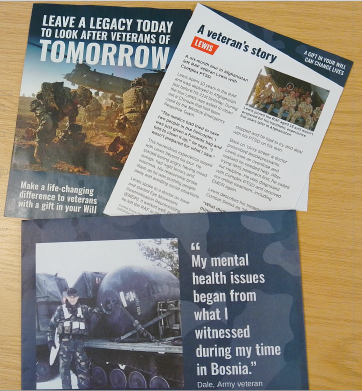 Spreading awareness of our work helping veterans. We need you!  We've sent out a mailing highlighting how vital legacies are.  It's a special way to remember veterans, trusting us to hold fast to our ideals, to be here for those who need us, now and in the future. DM me for info