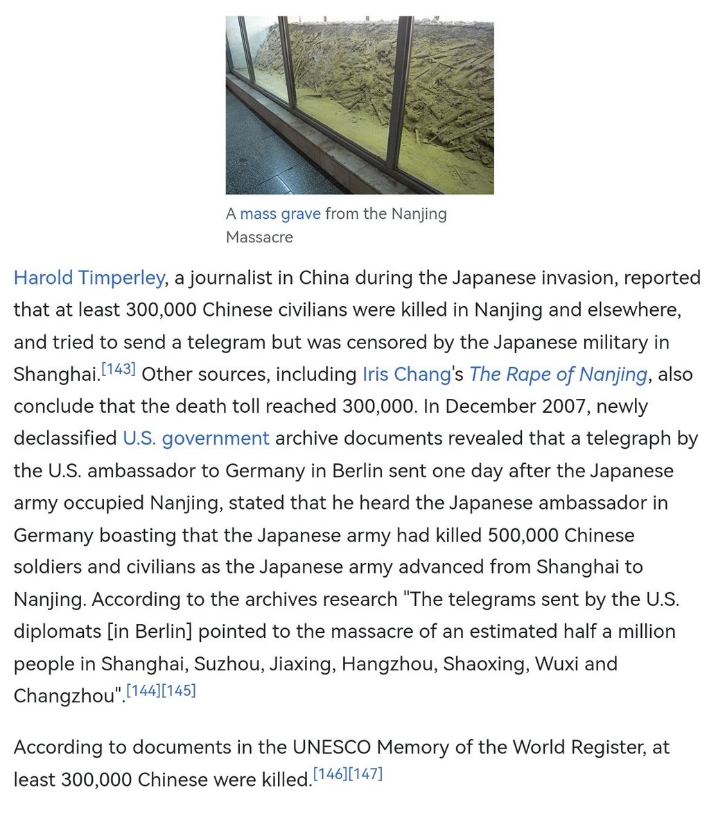 Brian265946's tweet photo. @Douglas72626000 @KUIDAORE2014 Some Japanese made up the lie that Nanjing only had a population of 200,000, acutally Nanjing was about 550,000 to 630,000 at that time, there were 250,000 Chinese in Nanking Satey Zone (set by Westerners) this fact already disapproved the lie. https://t.co/QGVJzIkoQA