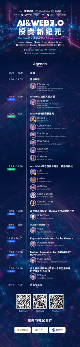 MetaEra 中文 (@metaeracn) on Twitter photo 🚀【AI & Web 3.0 投资新纪元】即将启幕!
⏰ 时间:2025 年 2 月 18 日 13:30 - 17:00
📍 地点:香港铜锣湾 Sugar +
在这场汇聚顶尖智慧与创新理念的盛会中,MetaEra 携手 <a href="/Web3LabsClub/">Web3Labs.club🇭🇰🌍</a> 、 <a href="/NanoLabsLtd/">Nano Labs</a> 共同主办,并得到 <a href="/fenbushi/">Fenbushi Capital</a> 、 <a href="/FundamentalLabs/">Fundamental Labs</a> 、 <a href="/snzholding/">SNZ Holding</a> 、 <a href="/CGVFOF/">CGV FoF</a> 、 🚀【AI & Web 3.0 投资新纪元】即将启幕!
⏰ 时间:2025 年 2 月 18 日 13:30 - 17:00
📍 地点:香港铜锣湾 Sugar +
在这场汇聚顶尖智慧与创新理念的盛会中,MetaEra 携手 <a href="/Web3LabsClub/">Web3Labs.club🇭🇰🌍</a> 、 <a href="/NanoLabsLtd/">Nano Labs</a> 共同主办,并得到 <a href="/fenbushi/">Fenbushi Capital</a> 、 <a href="/FundamentalLabs/">Fundamental Labs</a> 、 <a href="/snzholding/">SNZ Holding</a> 、 <a href="/CGVFOF/">CGV FoF</a> 、
