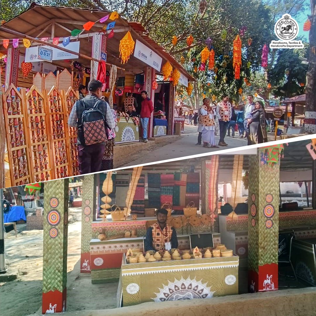 HTH_Odisha's tweet photo. Experience the best of Odisha's crafts and weaves at Surajkund!

The 38th Surajkund International Crafts Mela is ongoing at Haryana. This prestigious event provides a vital platform for weavers and artisans to connect directly with buyers, significantly boosting the market visibility of Odisha's iconic handicrafts and handlooms.

Visit us at the fair until February 23, 2025 and immerse yourself in the vibrant culture of #Odisha, spread across 40 curated stalls. #SurajkundMela #OdishaAtSurajkund #OdishaCrafts #Handloom #Handicrafts

@DhciOdisha @TexMinIndia @HEPC_India @epchindia @IPR_Odisha @HaryanaTourism @Boyanikaonline @UtkalikaOdisha