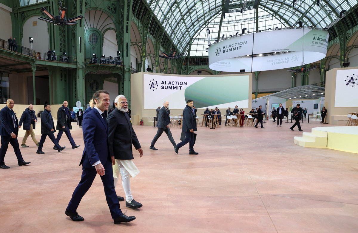 knowthenation's tweet photo. The AI Action Summit in Paris is a commendable effort to bring together world leaders, policy makers, thinkers, innovators and youngsters to have meaningful conversations around AI.  

#AISummit #ModiInFrance https://t.co/kRnTFwmfLR