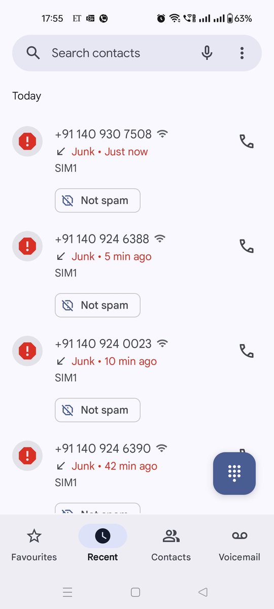 Deb_Rc03's tweet photo. @AxisBankSupport @RBI Check the screenshot again...in total I got 40 plus calls today.
@AxisBankSupport @RBI https://t.co/praFt0dYTq