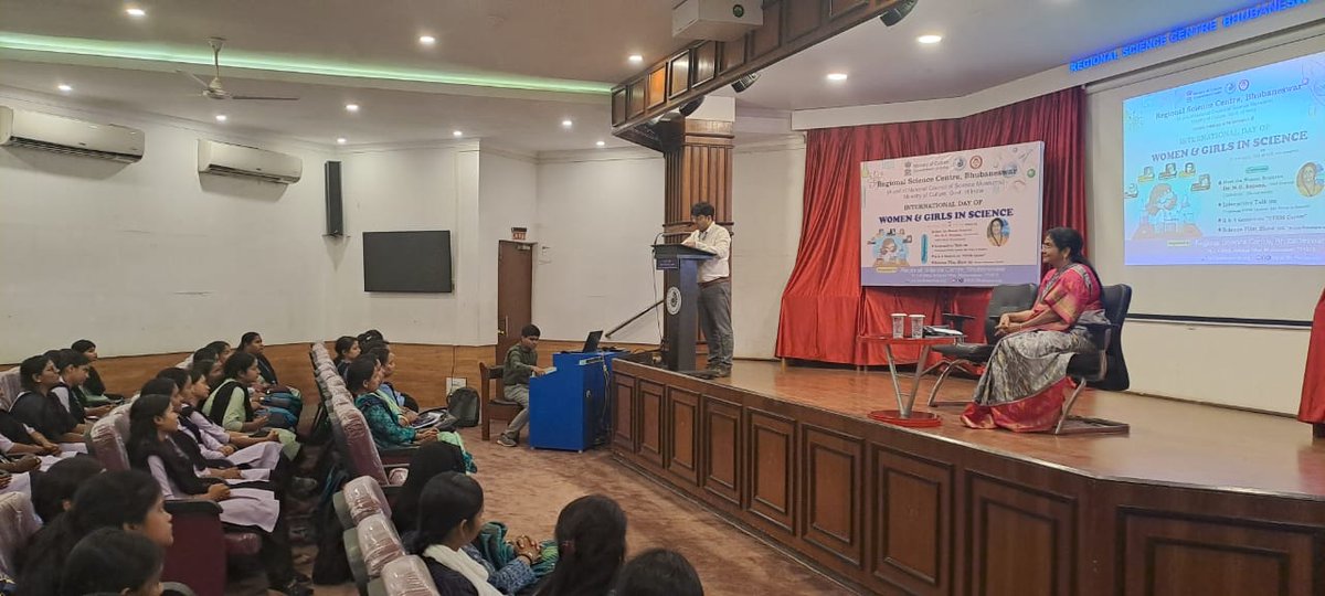 RSCBhubaneswar's tweet image. @RSCBhubaneswar a unit of @ncsmgoi @MinOfCultureGoI organised #meetthewomenscientist #InteractiveTalk #QandASession #ScienceFilmShow during celebration of #InternationalDayofWomenandGirlsinScience on 11.02.2025