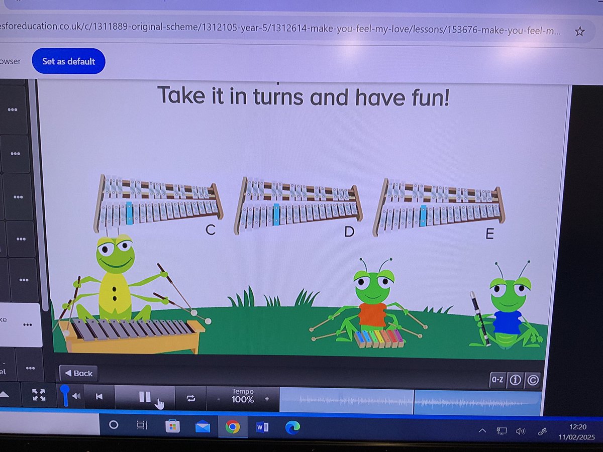 whcps's tweet photo. Improvising with C, D and E to a song written by Bob Dylan and performed by Adele - can you guess the title? 💚💛🎼 #WHCMusic #WHCYear5 https://t.co/VPRAaHQyRa
