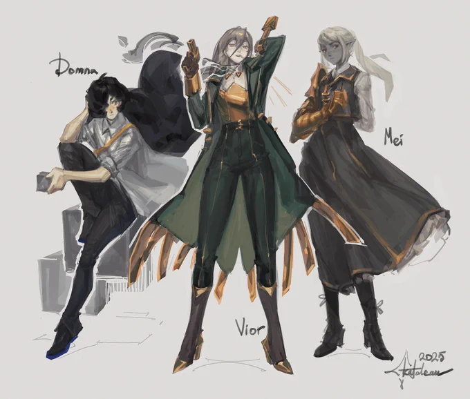 my OCs, my (homebrew) dnd girls <3 