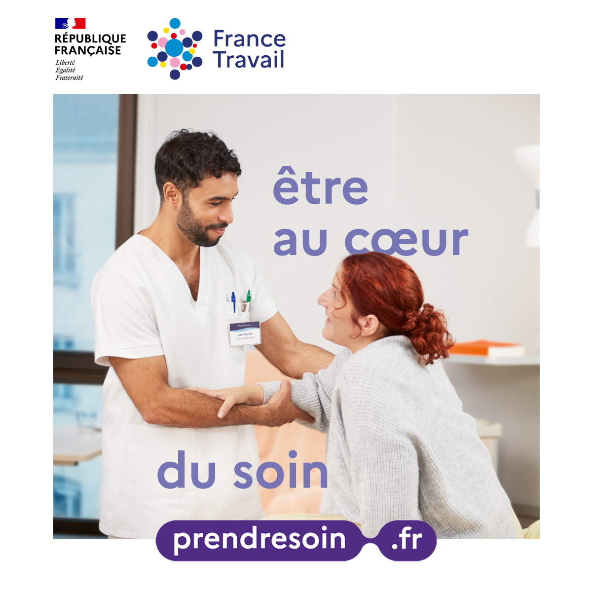 wizbii's tweet photo. Avec https://t.co/2HE9p90wpN de @FranceTravail : découvrez les métiers 𝗱𝘂 𝘀𝗼𝗶𝗻 𝗲𝘁 𝗱𝗲 𝗹'𝗮𝗰𝗰𝗼𝗺𝗽𝗮𝗴𝗻𝗲𝗺𝗲𝗻𝘁 𝘀𝗼𝗰𝗶𝗮𝗹, trouvez une formation et accédez à +100 000 offres d’emploi partout en France. Envie de donner un nouvel élan à votre parcours ? Foncez ! https://t.co/laBqn84RHv