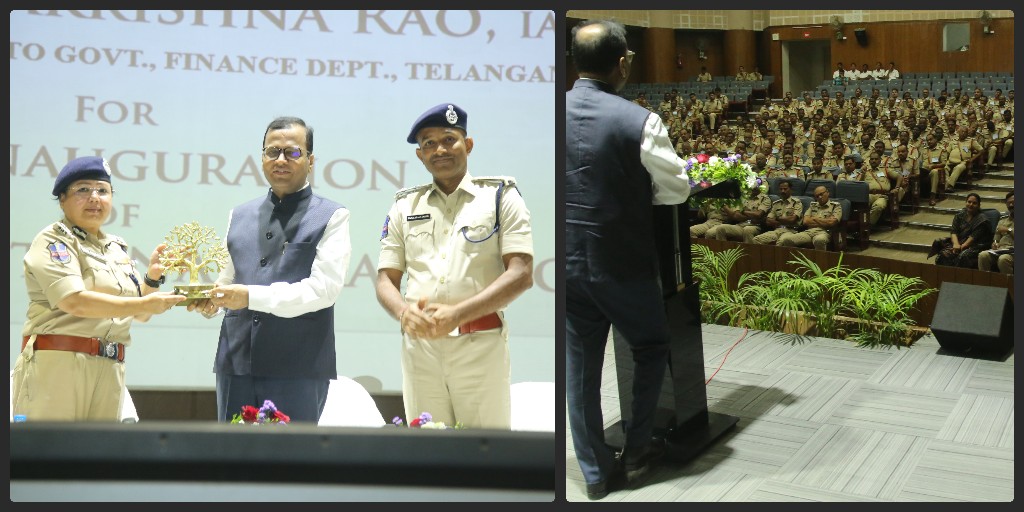 TGPoliceAcademy's tweet photo. 📢 RBVRR Telangana Police Academy Inaugurates Pre-Promotional Training for HCs/ASIs & ARSIs 📢

The 17th batch of Pre-Promotional Training for HCs/ASIs to SIs (Civil) and the 10th batch for ARSIs to RSIs (Armed Reserve) commenced today at RBVRR TGPA.

Sri Ramakrishna Rao, IAS, Special Chief Secretary (Finance), Govt. of Telangana, graced the occasion, emphasizing financial planning and cautioning against cyber frauds.

292 officers (252 Civil & 40 AR) from various zones, including 117 from Charminar Zone, will undergo rigorous training in law enforcement, leadership, forensics, and physical fitness.

Director Smt. Abhilasha Bisht, IPS, highlighted the need for empathy in policing and assured full support for the well-being of trainees.

Wishing all officers a successful training journey! 🚔💪

#RBVRRTGPA #PoliceTraining #Leadership #LawEnforcement #TelanganaPolice #SkillDevelopment #NationFirst