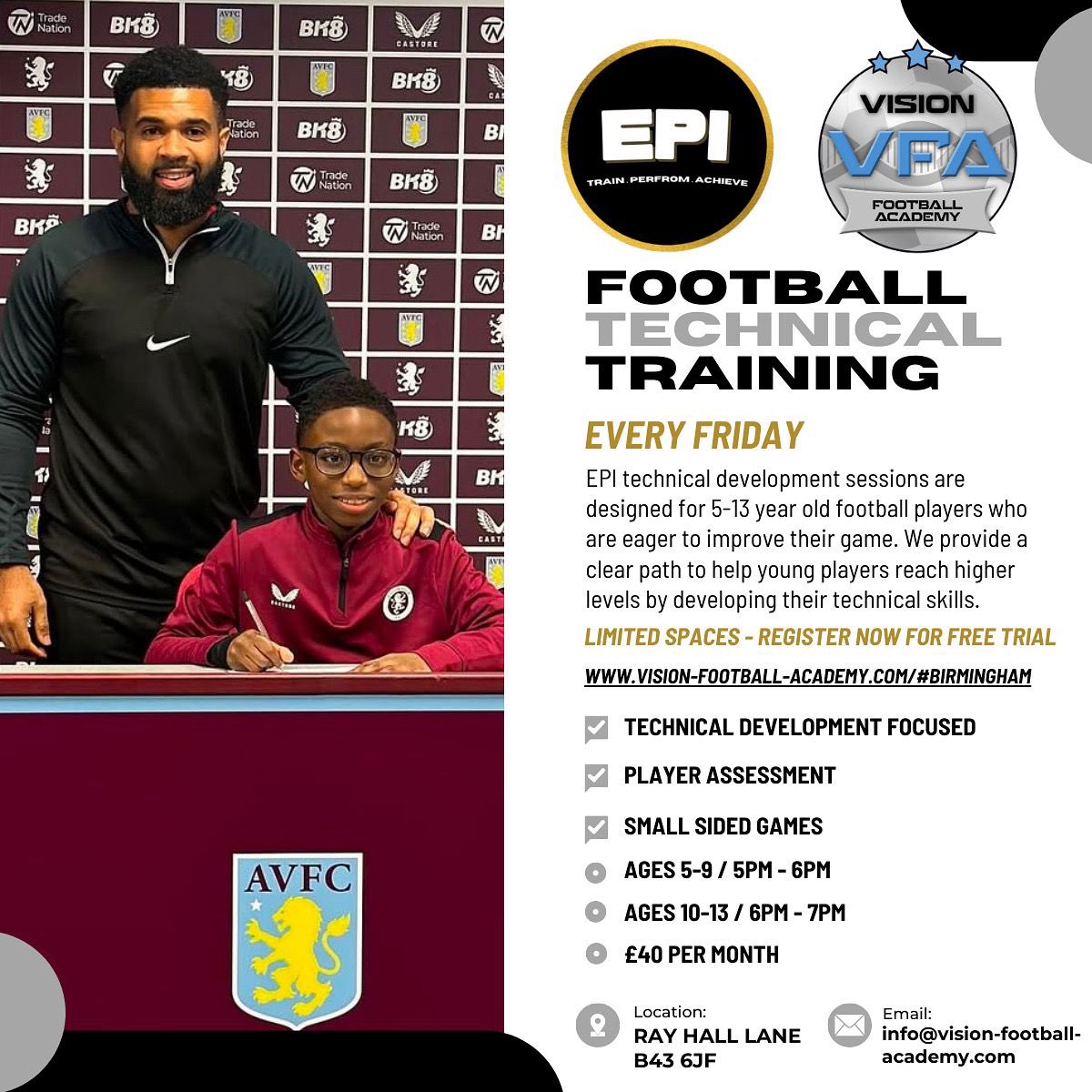 Best in brum shout me let’s put the work in 💙⚽️