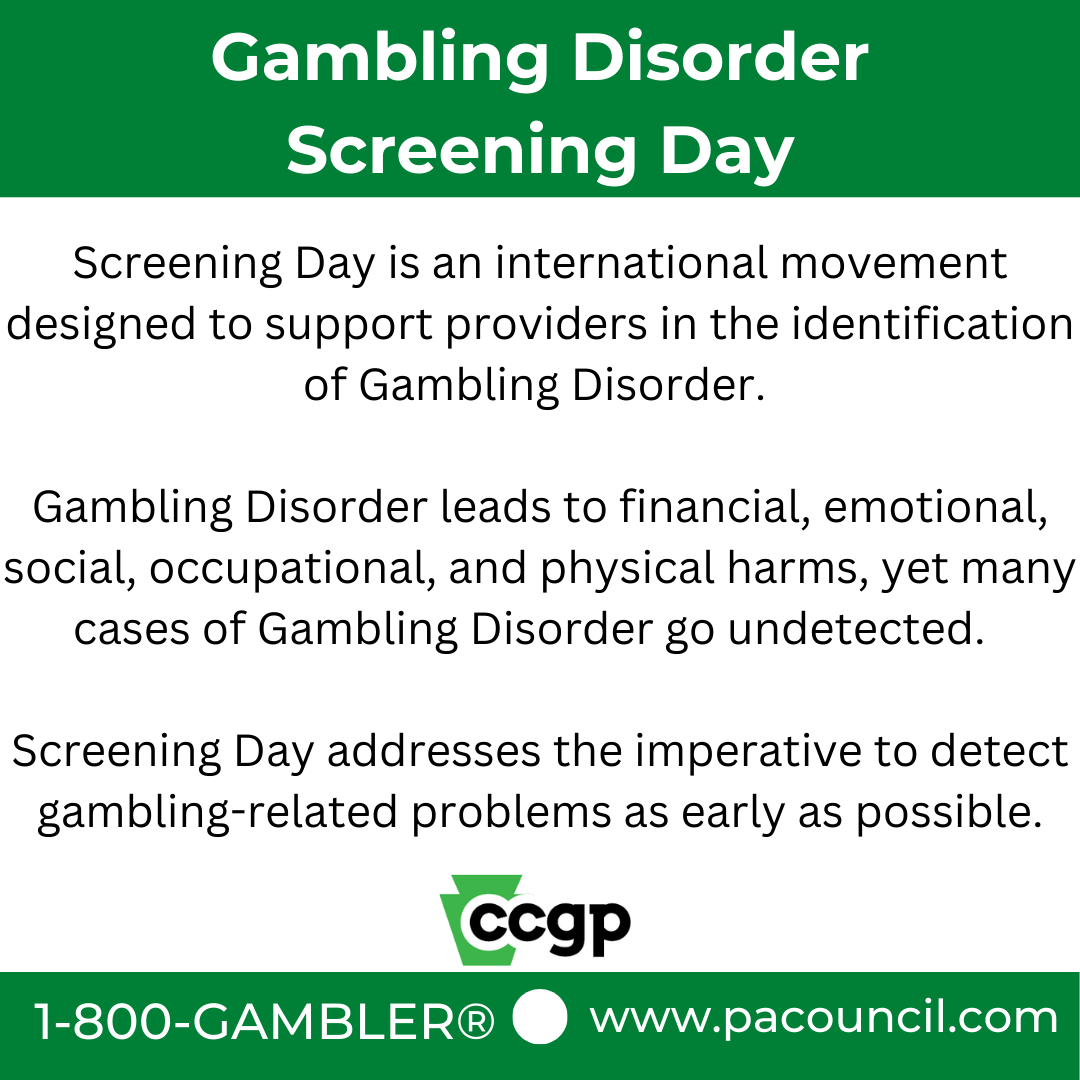 The next Gambling Disorder Screening Day is March 11, 2025.  Learn how to prepare by joining us for a free info session on Feb 12th! pacouncil.com/events/2025scr…