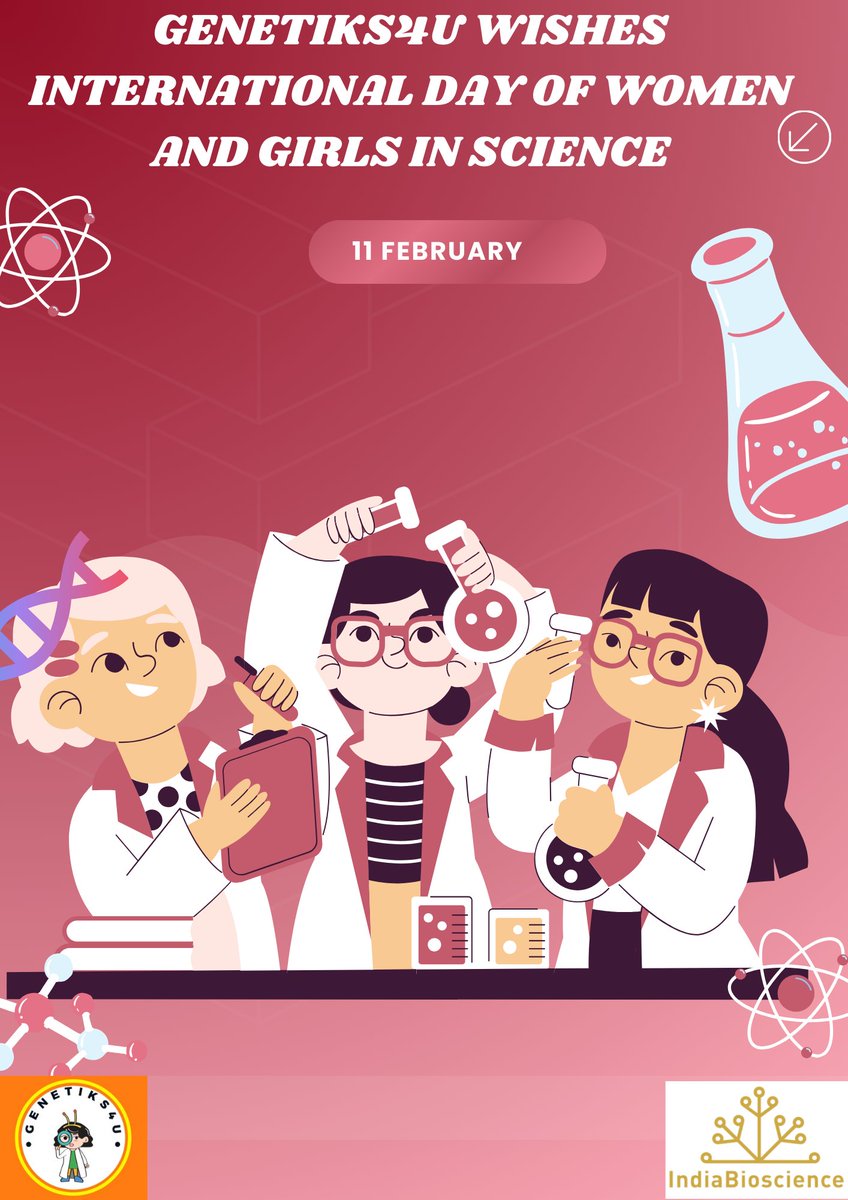 genetiks4u's tweet photo. On the behalf of the genetiks4u team on🧬👩👧👧🧑🔬 #InternationalDayofWomenandGirlsinScience we continue to bring science from #Labstolives and inspire more #WomenInSTEM through our outreach project #scienceforall breaking barriers🥂 cheers to all of us... https://t.co/crZ7LSb4yJ