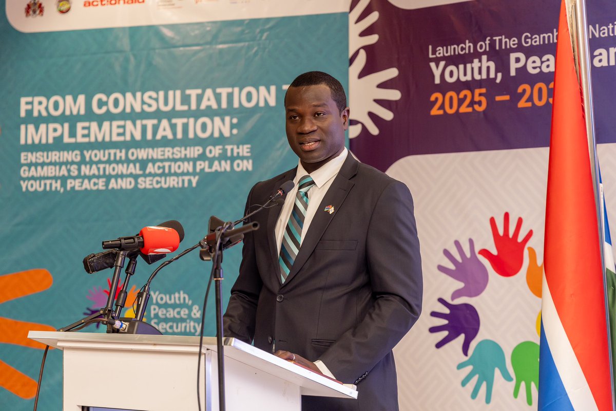 BaksBadjie's tweet image. I have officially launched the first ever NAP-YPS of The Gambia. Our country’s present &amp;amp; future rests on its youth. They are not just victims or perpetrators but catalysts for peace, innovation &amp;amp; progress. 

#Youth4Peace #YPS