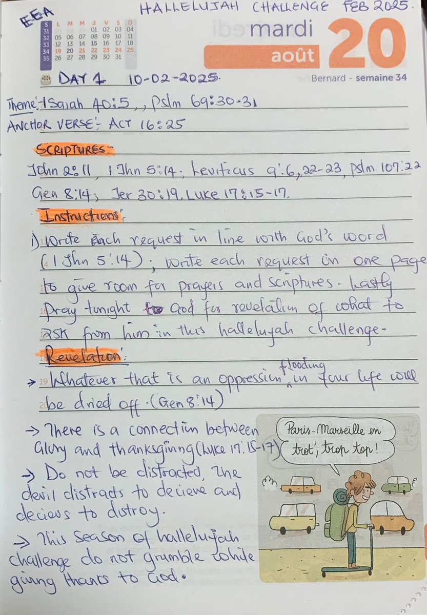 Hallelujah Challenge Day 1 notes.

RT, Read and Pray.