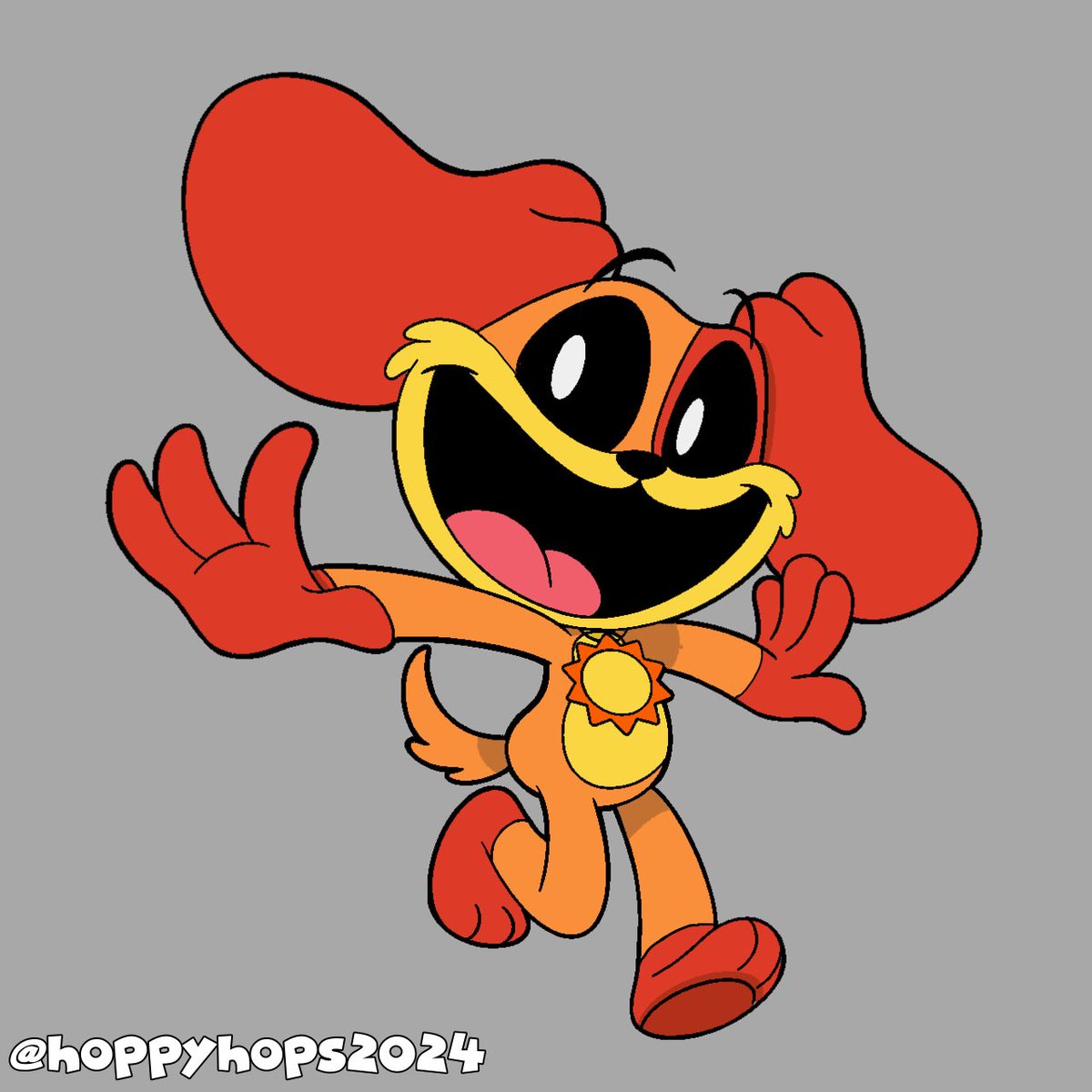 Since we got the CatNap render of him waving, I found a DogDay one